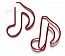 Скрепка с логотипом Музыка (M007)