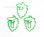 Скрепка с логотипом Растения (R005)