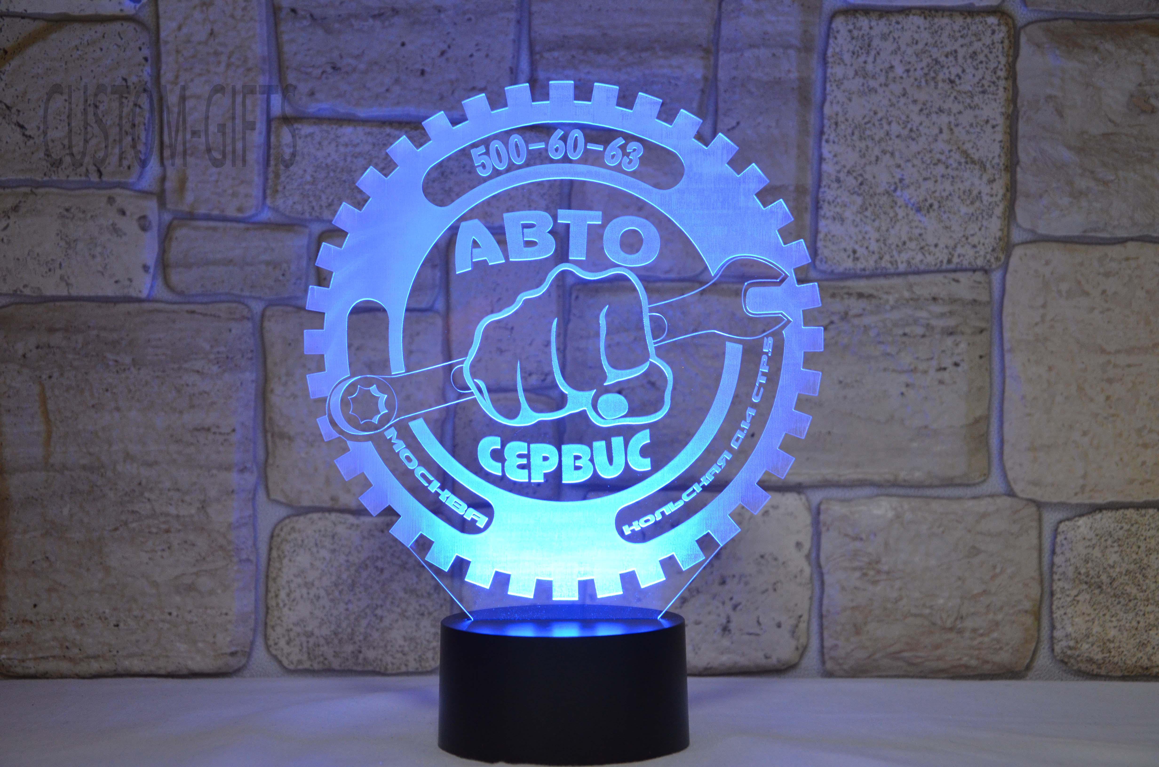 3Д Лампа по индивидуальному дизайна 004