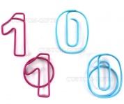 Скрепка с логотипом Цифры и Буквы (C003)