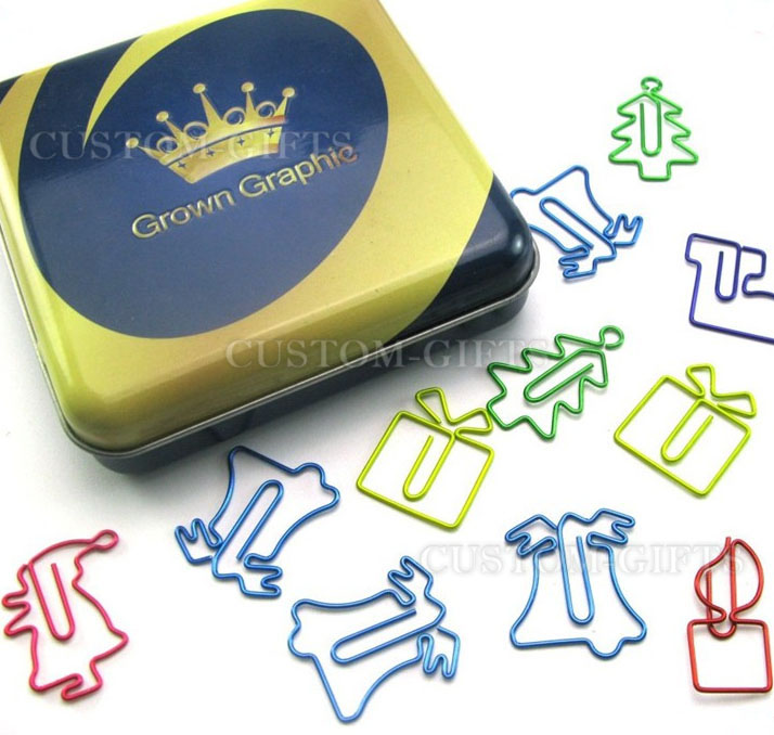 Скрепка с логотипом Новый год (N002)