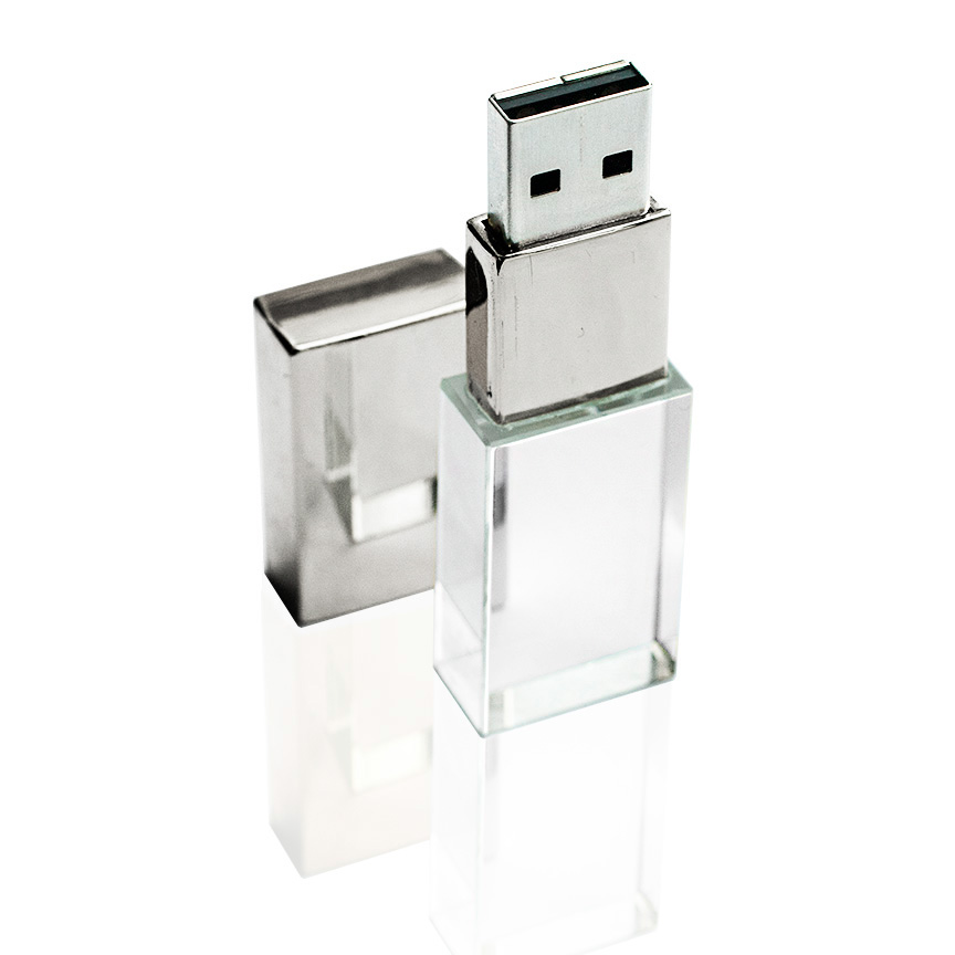 Флешка стекло кристалл 11001