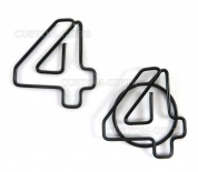 Скрепка с логотипом Цифры и Буквы (C004)