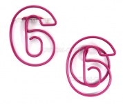 Скрепка с логотипом Цифры и Буквы (C002)