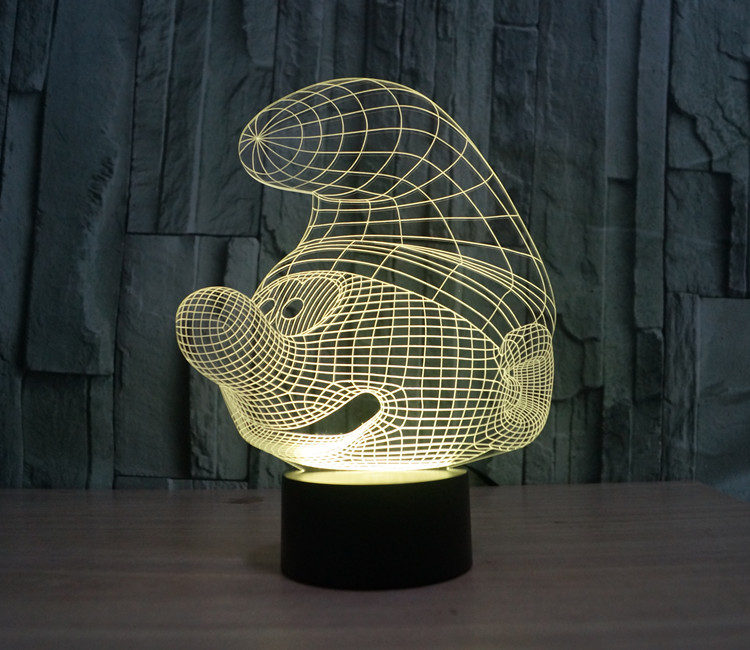 3д лампа 074