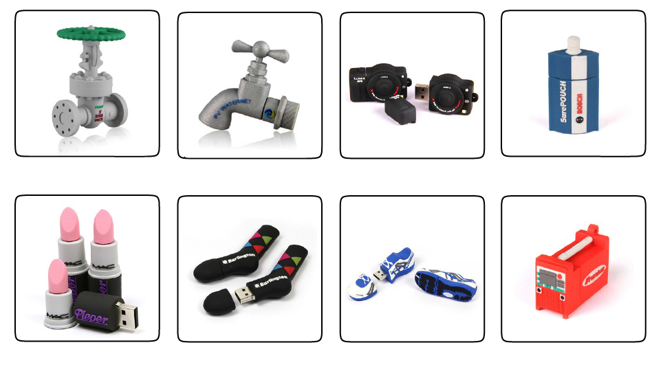 Флешка ПВХ (индивидуального дизайна)  8004